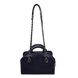 シャネル CHANEL ドーヴィル　ボーリングバッグ A92749 ネイビー コットン レディース ハンドバッグ