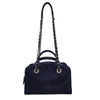 シャネル CHANEL ドーヴィル　ボーリングバッグ A92749 ネイビー コットン レディース ハンドバッグ