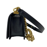 シャネル CHANEL ボーイシャネル20 A67085 ブラック ゴールド金具 キャビアスキン レディース ショルダーバッグ