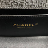 シャネル CHANEL ボーイシャネル20 A67085 ブラック ゴールド金具 キャビアスキン レディース ショルダーバッグ