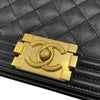 シャネル CHANEL ボーイシャネル20 A67085 ブラック ゴールド金具 キャビアスキン レディース ショルダーバッグ
