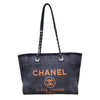 シャネル CHANEL ドーヴィルMM A67001 インディゴ×オレンジ デニム ユニセックス トートバッグ