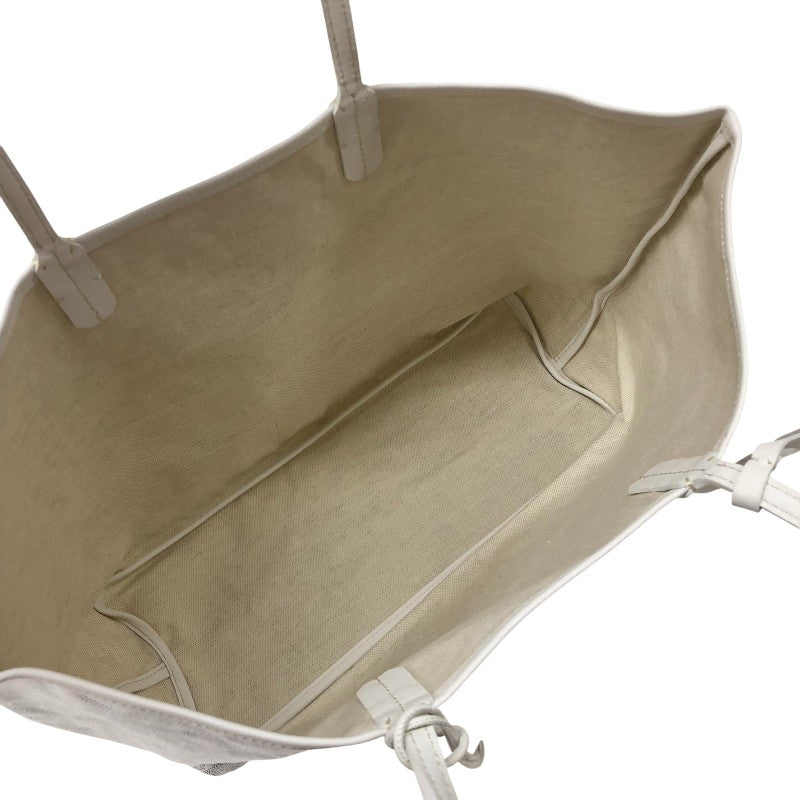 ゴヤール GOYARD サンルイPM ホワイト ゴヤールディンキャンバス ユニ