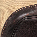 エルメス HERMES ガーデンパーティPM □F刻 ベージュ・マロン トワル/ブッフル ユニセックス トートバッグ