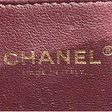 シャネル CHANEL Vステッチ フラップチェーンバッグ ブロンズ ゴールド金具 レザー レディース ショルダーバッグ