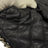 シャネル CHANEL ラグジュアリーライン ショルダーバッグ A49889 ネイビー シルバー金具 カーフ レディース