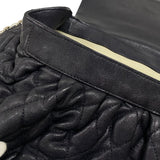 シャネル CHANEL ラグジュアリーライン ショルダーバッグ A49889 ネイビー シルバー金具 カーフ レディース
