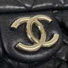 シャネル CHANEL ラグジュアリーライン ショルダーバッグ A49889 ネイビー シルバー金具 カーフ レディース