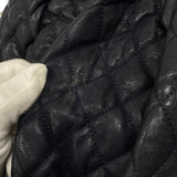 シャネル CHANEL ラグジュアリーライン ショルダーバッグ A49889 ネイビー シルバー金具 カーフ レディース