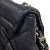 シャネル CHANEL ラグジュアリーライン ショルダーバッグ A49889 ネイビー シルバー金具 カーフ レディース