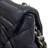 シャネル CHANEL ラグジュアリーライン ショルダーバッグ A49889 ネイビー シルバー金具 カーフ レディース