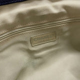 シャネル CHANEL ラグジュアリーライン ショルダーバッグ A49889 ネイビー シルバー金具 カーフ レディース