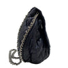 シャネル CHANEL ラグジュアリーライン ショルダーバッグ A49889 ネイビー シルバー金具 カーフ レディース