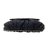 シャネル CHANEL ラグジュアリーライン ショルダーバッグ A49889 ネイビー シルバー金具 カーフ レディース