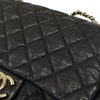 シャネル CHANEL ラグジュアリーライン ショルダーバッグ A49889 ネイビー シルバー金具 カーフ レディース