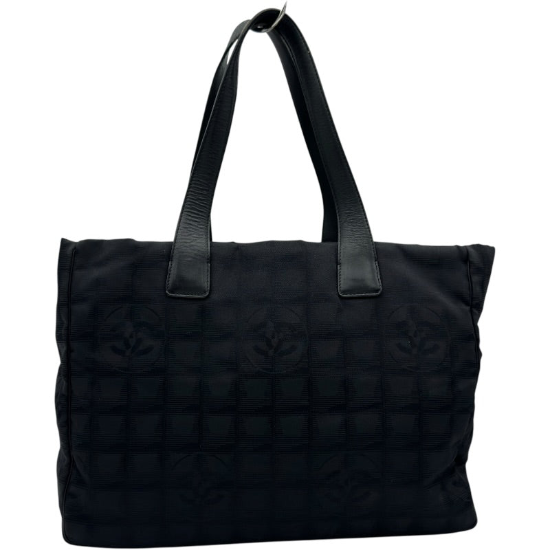 CHANELトラベルライン　トートMM ブラック　ナイロンジャガードレザー シャネル CHANEL ニュートラベルライントートMM A15991 8番台 ブラック