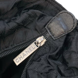 シャネル CHANEL ニュートラベルライントートGM A35508 ブラック/シルバー金具 ナイロンジャガード レディース トートバッグ