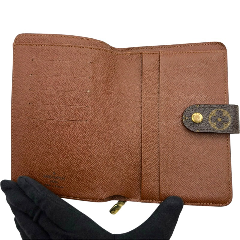 ルイ・ヴィトン LOUIS VUITTON ポルトパピエ・ジップ M61207 ブラウン