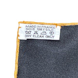 エルメス HERMES カレ90 Paperoles ブラック/ベージュ シルク レディース スカーフ