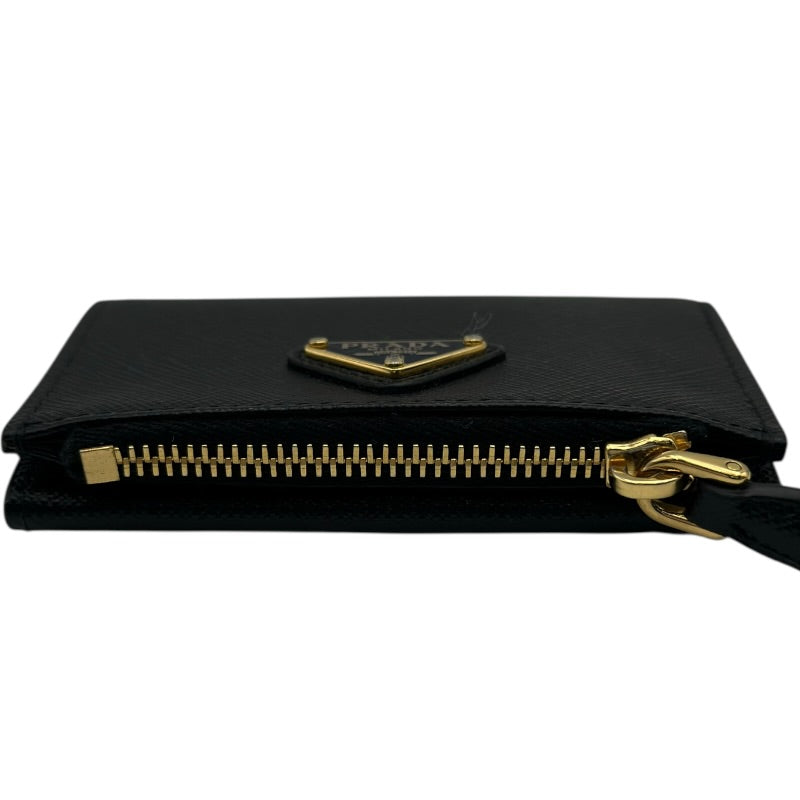 【極美品】プラダ ケース カードケース エンボスロゴ レザー 1MC085 プラダ PRADA サファイアーノ トライアングル カードケース 1MC085