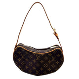 ルイ・ヴィトン LOUIS VUITTON ポシェット・クロワッサン M51510 ブラウン PVC レザー レディース ハンドバッグ