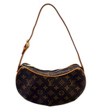ルイ・ヴィトン LOUIS VUITTON ポシェット・クロワッサン M51510 ブラウン PVC レザー レディース ハンドバッグ