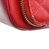 シャネル CHANEL ビジネスフィニティ カメラバッグ AS1230 23番台 レッド ゴールド金具 キャビアスキン レディース ショルダーバッグ