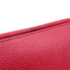 エルメス HERMES アザップロングシルクイン　 □O刻印 （2011年製） カシス　シルバー金具 ヴォーエプソン レディース 長財布