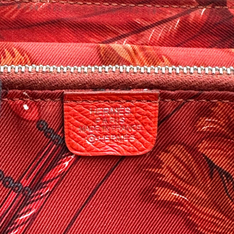 エルメス HERMES アザップロングシルクイン T刻 ローズジャイプール シルバー金具 ヴォーエプソン レディース 長財布 エルメス HERMES アザップロングシルクイン T刻 ローズジャイプール