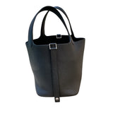 エルメス HERMES ピコタンロックPM K刻(2025年) ブラック シルバー金具 トリヨン レディース ハンドバッグ