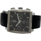 タグ・ホイヤー TAG HEUER モナコ キャリバー12 クロノグラフ CAW2110 ブラック ステンレススチール 自動巻き メンズ 腕時計