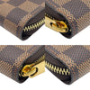 ルイ・ヴィトン LOUIS VUITTON ジッピー・ウォレット N41661 ブラウン ゴールド金具 ダミエキャンバス ダミエキャンバス メンズ 長財布