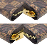ルイ・ヴィトン LOUIS VUITTON ジッピー・ウォレット N41661 ブラウン ゴールド金具 ダミエキャンバス ダミエキャンバス メンズ 長財布