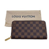 ルイ・ヴィトン LOUIS VUITTON ジッピー・ウォレット N41661 ブラウン ゴールド金具 ダミエキャンバス ダミエキャンバス メンズ 長財布