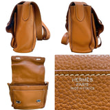 エルメス HERMES スティーブブザス35 ゴールド/シルバー金具 トリヨン メンズ メッセンジャーバッグ