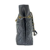 シャネル CHANEL ドローストリング ショッピングトート AS0831 シルバー ゴールド金具 カーフ レディース ショルダーバッグ