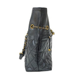 シャネル CHANEL ドローストリング ショッピングトート AS0831 シルバー ゴールド金具 カーフ レディース ショルダーバッグ