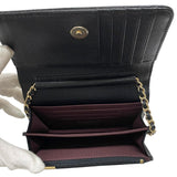 シャネル CHANEL マトラッセ ミニチェーンウォレット AP1649 ブラック シルバー金具 キャビアスキン レディース ショルダーバッグ