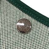 エルメス HERMES ネオガーデン23 K刻 エクリュ・ヴェールモワイヤン シルバー金具 トワル・ネゴンダ レディース ハンドバッグ