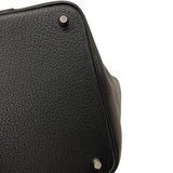 エルメス HERMES ピコタンロックＭＭ W刻印 ブラック シルバー金具 トリヨンクレマンス レディース ハンドバッグ