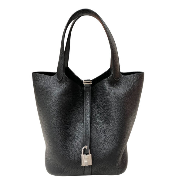 エルメス HERMES ピコタンロックMM W刻印 ブラック シルバー金具