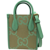 グッチ GUCCI ジャンボGG ミニトート 671623 グリーン ジャンボGGキャンバス レディース トートバッグ