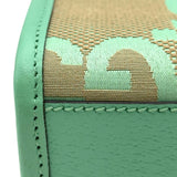 グッチ GUCCI ジャンボGG ミニトート 671623 グリーン ジャンボGGキャンバス レディース トートバッグ