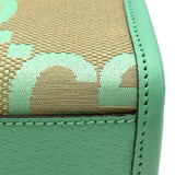 グッチ GUCCI ジャンボGG ミニトート 671623 グリーン ジャンボGGキャンバス レディース トートバッグ