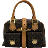 ルイ・ヴィトン LOUIS VUITTON マンハッタンGM M40025 ブラウン モノグラム レディース ハンドバッグ