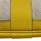 エルメス HERMES ガーデンパーティPM □M刻 ベージュ×イエロー トワル ネゴンダ レディース トートバッグ
