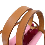 エルメス HERMES カバックPM ▢N刻（2010年製） ピンク・ナチュラル トワル・ハンター ユニセックス ショルダーバッグ