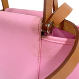 エルメス HERMES カバックPM ▢N刻（2010年製） ピンク・ナチュラル トワル・ハンター ユニセックス ショルダーバッグ