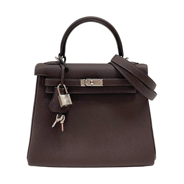 エルメス HERMES ケリー25 W刻印 (2024年製) ショコラ シルバー金具