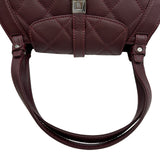 シャネル CHANEL 2.55 ハンドバッグ A29904 10番台 ボルドー シルバー金具 キャビアスキン レディース ハンドバッグ